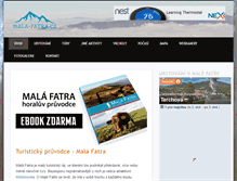 Tablet Screenshot of mala-fatra.cz